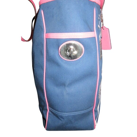 Coach 2008 Limited Edition Bonnie Cashin Navy Canvas Tote - Picture 4 of 11